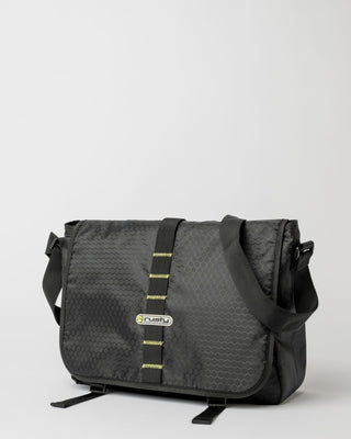 Mens Voltage Messenger Bag in Black / Sulphur