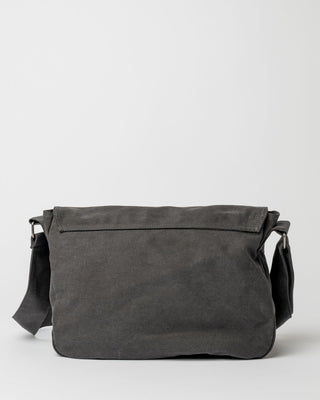 Mens Hoodus Messenger Bag in Washed Black