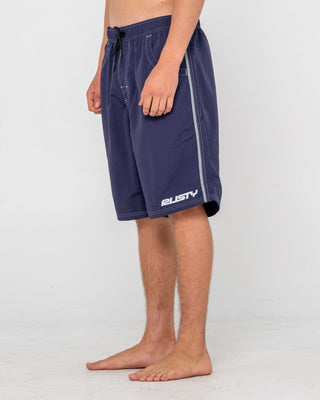 Man wearing Flip Daddy Boardshort in Navy Blue 2