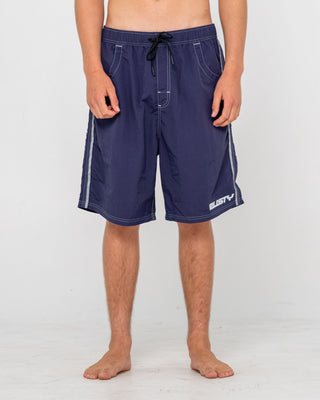 Man wearing Flip Daddy Boardshort in Navy Blue 2