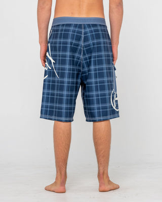 Man wearing Hoodus Fixed Waist Boardshort in Navy Blue 2