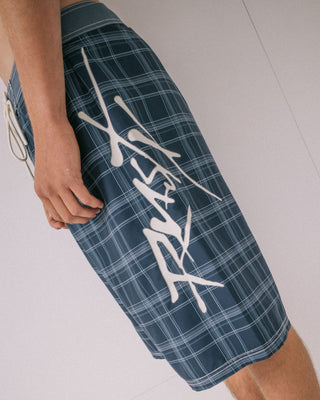 Man wearing Hoodus Fixed Waist Boardshort in Navy Blue 2