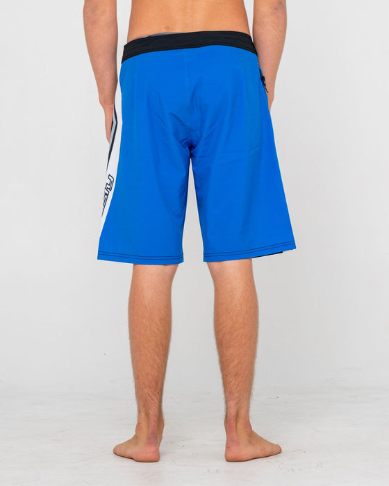 man-wearing-shifter-fixed-waist-boardshort-in-black