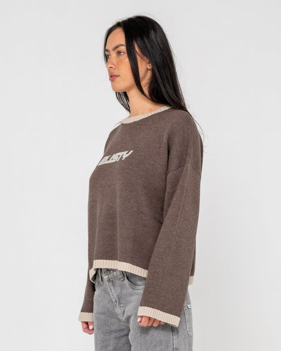 woman-wearing-rider-relaxed-crew-neck-knit-in-pinecone