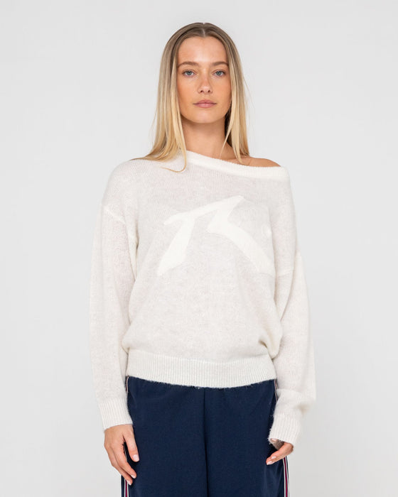woman-wearing-miles-open-knit-crew-in-white