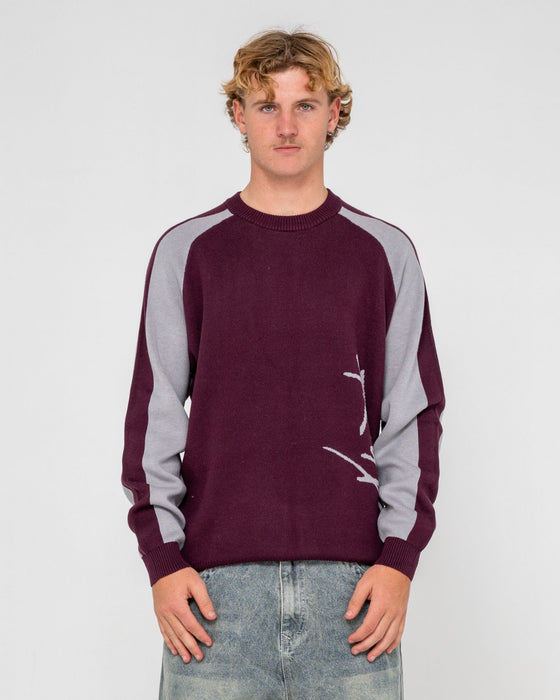 man-wearing-roll-safe-boxy-knitted-crew-in-burgundy