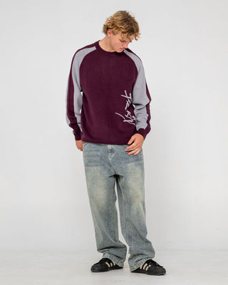 man-wearing-roll-safe-boxy-knitted-crew-in-burgundy