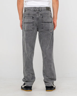 Man wearing Ramone Jean in Washed Black