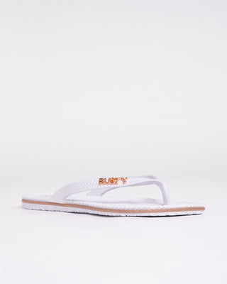 Womens Flippin Thong in White / Rose Gld Glt