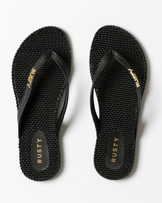 Womens Flip Out Thong in Black 1