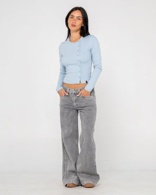 Button Up Long Sleeve Top