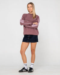 Two Timer Panelled Crew Fleece