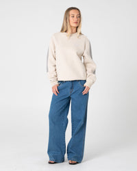 Two Timer Panelled Crew Fleece