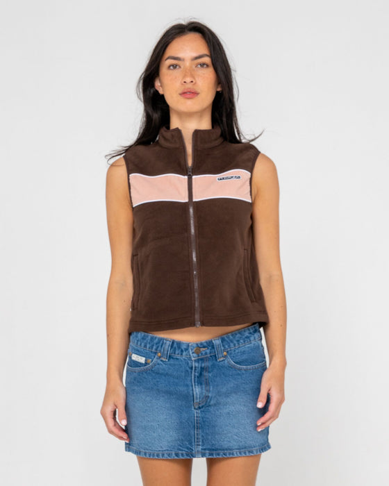 woman-wearing-bless-up-polar-fleece-vest-in-java