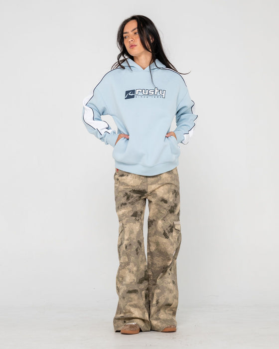 woman-wearing-hailstone-oversized-hooded-fleece-in-retro-blue