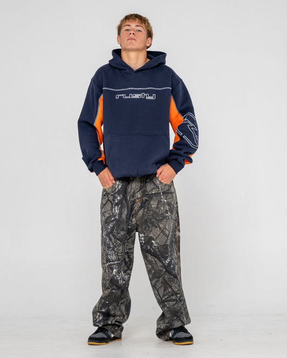 man-wearing-titan-hooded-fleece-in-navy-blue