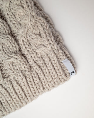 Womens Mermaid Beanie in Ecru Marle