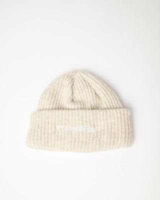 Womens Feelin A Little Fuzzy Beanie in Ecru Marle