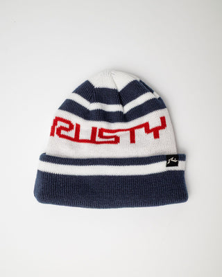 Womens Team Sport Beanie in Navy Blue