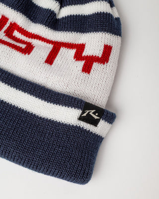 Womens Team Sport Beanie in Navy Blue