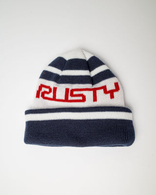 Womens Team Sport Beanie in Navy Blue