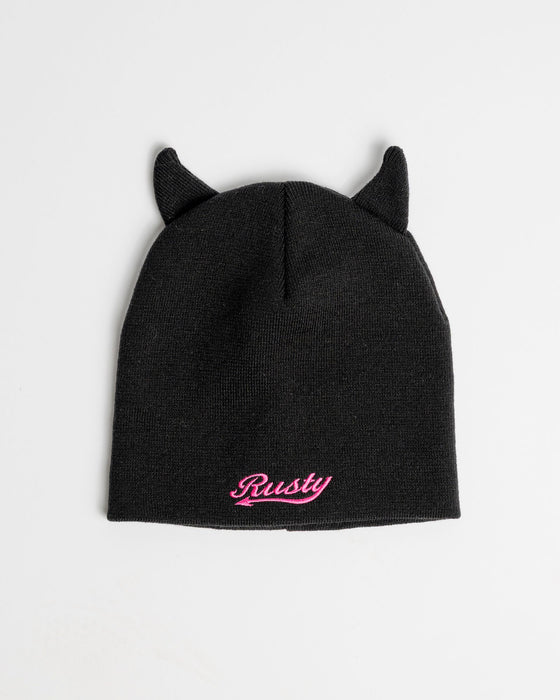 womens-horny-devil-beanie-in-black