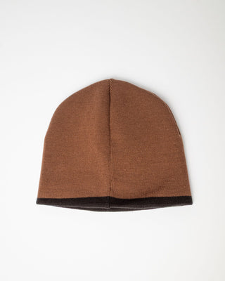 Mens Square Eye Reversible Beanie in Pinecone
