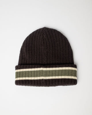 Mens Bones Reversible Beanie in Black