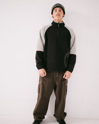 Mens Bones Reversible Beanie in Black