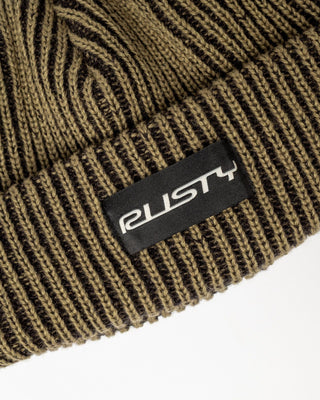 Mens Pixelated Beanie in Savanna