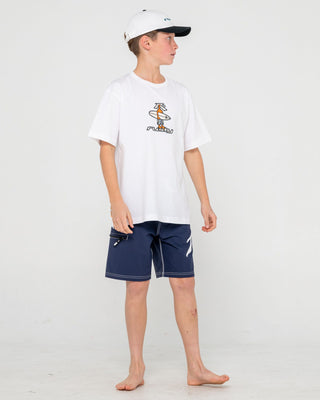 Boys Lines Dad Cap Youth in Black