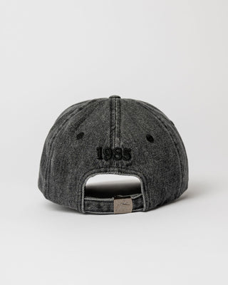 Womens Roxanne Denim Dad Cap in Washed Black