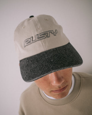 Mens Artic Dad Cap in Washed Black