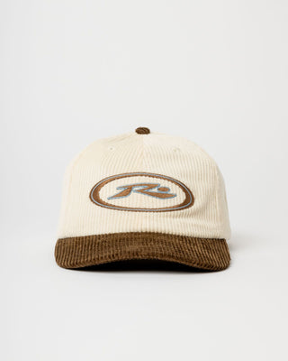 Mens Orbit Cord 6 Panel Cap in Pinecone