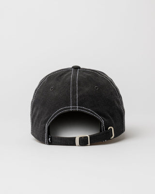 Mens Dead End Dad Cap in Washed Black