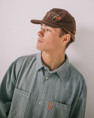 Mens Ransom Mid 90s Snapback Cap in Java