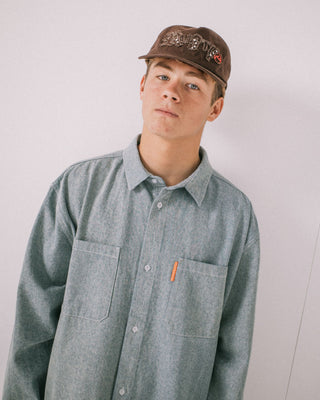 Mens Ransom Mid 90s Snapback Cap in Java