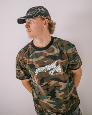 Mens Hoodus 6 Panel Cap in Black