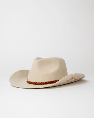 Womens Dixie Felt Hat in Oatmeal