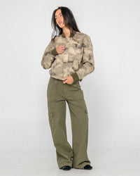 Fly Away Camo Bomber Jacket