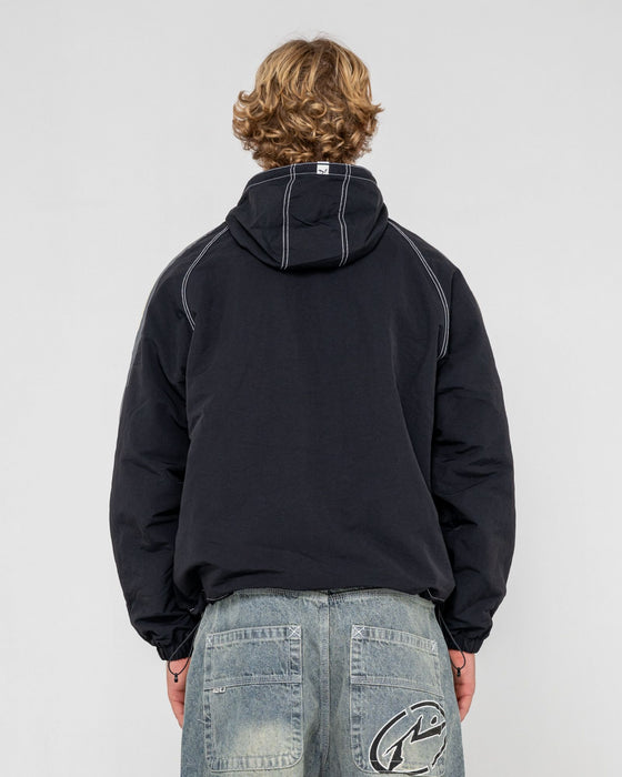 man-wearing-lock-out-hooded-jacket-in-black