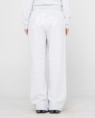 Woman wearing Trailer Trash Wide Leg Track Pant in Ecru Marle