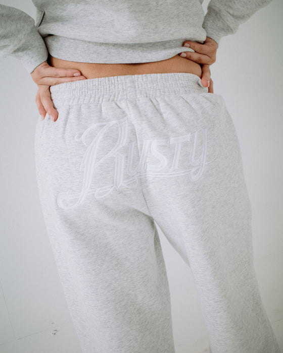 woman-wearing-trailer-trash-wide-leg-track-pant-in-ecru-marle