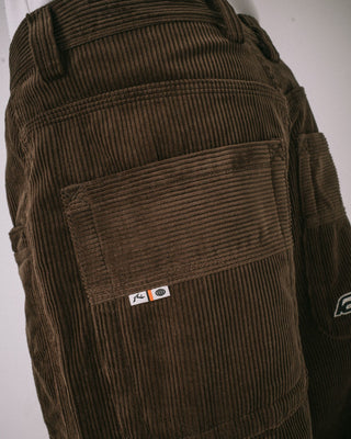 Man wearing Flip Daddy Cord Pant in Dark Choc