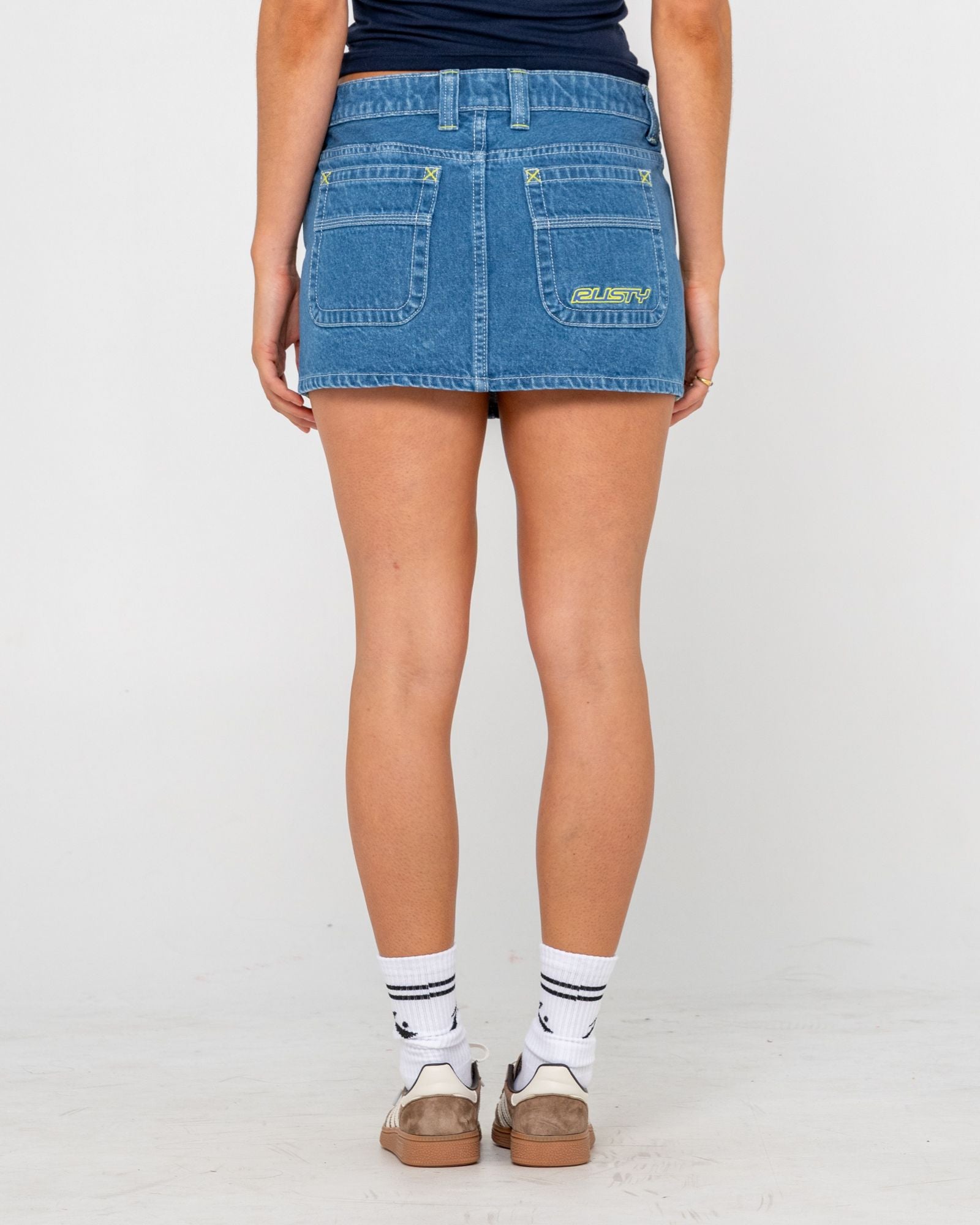 Rusty | Flip Mommy Low Rise Mini Denim Skirt – Rusty Australia