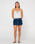 Billie Low Rise Denim Mini Skirt