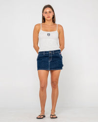 Billie Low Rise Denim Mini Skirt