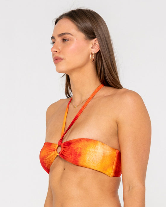 woman-wearing-sunrise-bandeau-bikini-top-in-sunset-orange