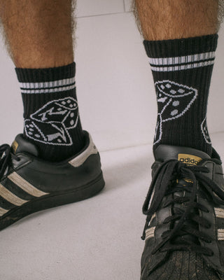 Mens Our Kind Mid Calf Sock in Black