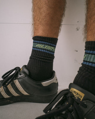 Mens Pit Crew Mid Calf 3-sock Pack in Multi